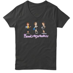 🔥Womens Mother Entrepreneur V-Neck TeeShirt Top🔥